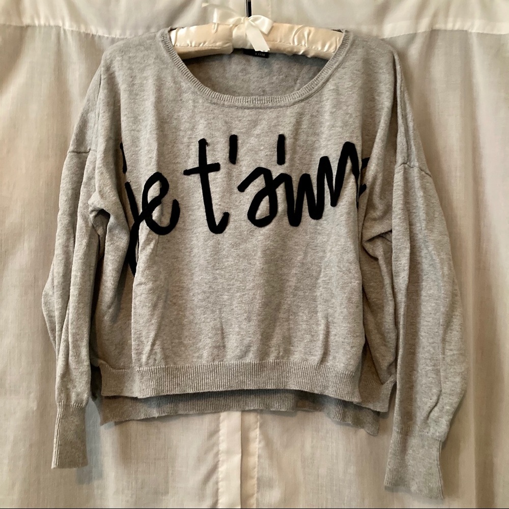 UO “je t’aíme” Sweater